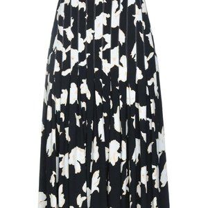 PROENZA SCHOULER Floral Printed Midi Skirt Painted Size 2 Retail $1298 NWT
